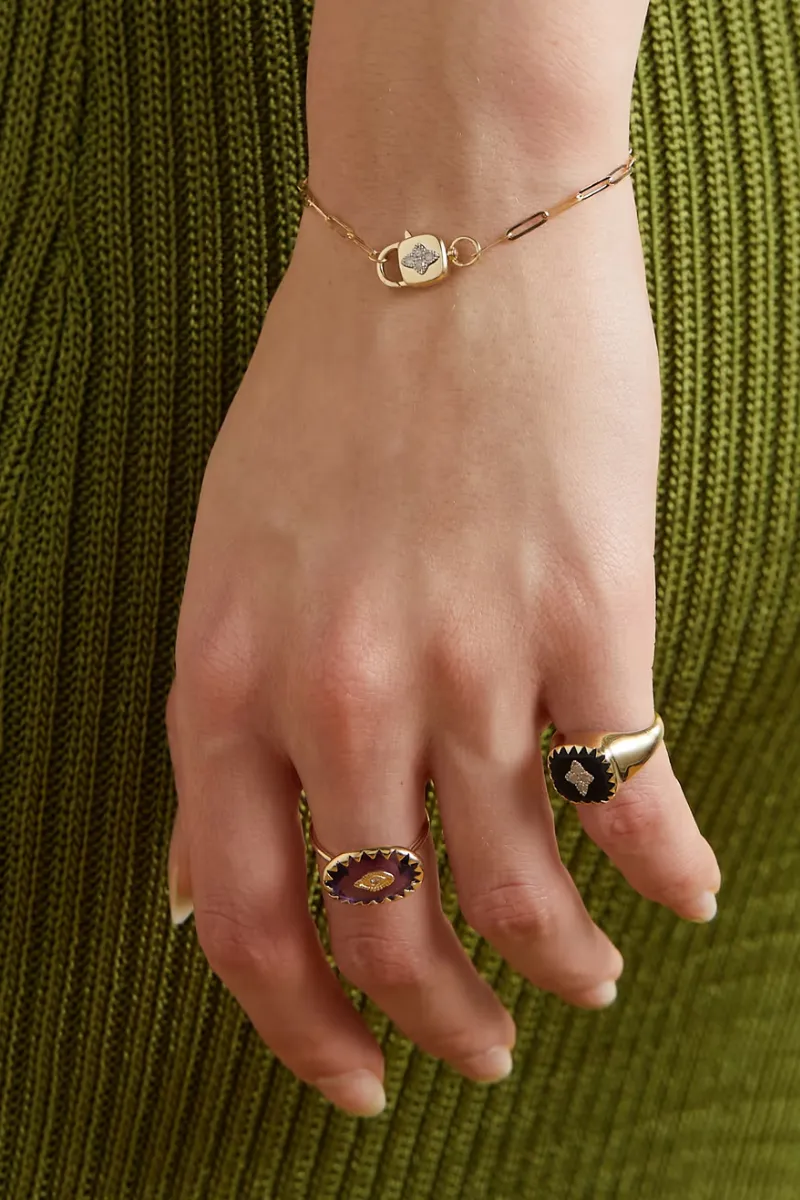 Louise Chain Bracelet - Yellow Gold