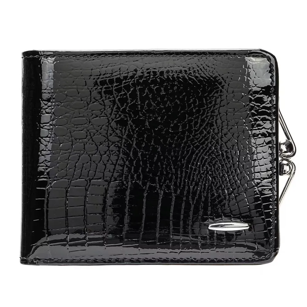 Luxury CrocLeather Short Zipper Wallets