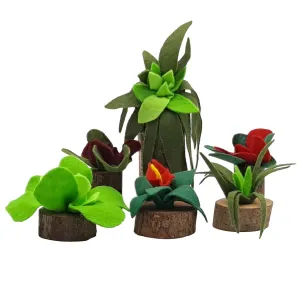 Magic Wood Felt Tropical Plant Set