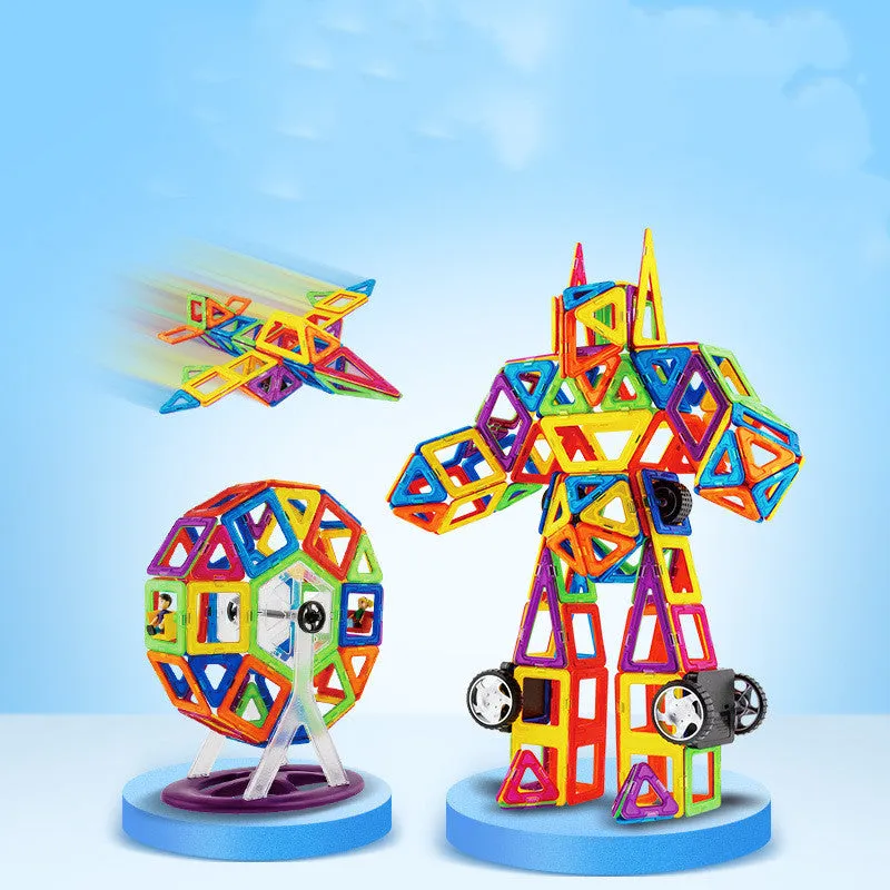 Magnetic piece building block set