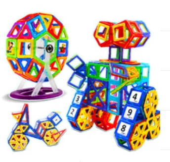 Magnetic piece building block set