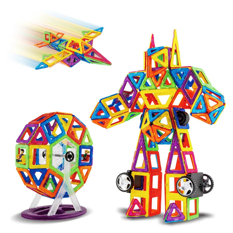 Magnetic piece building block set