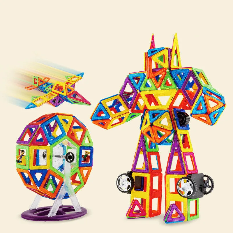 Magnetic piece building block set