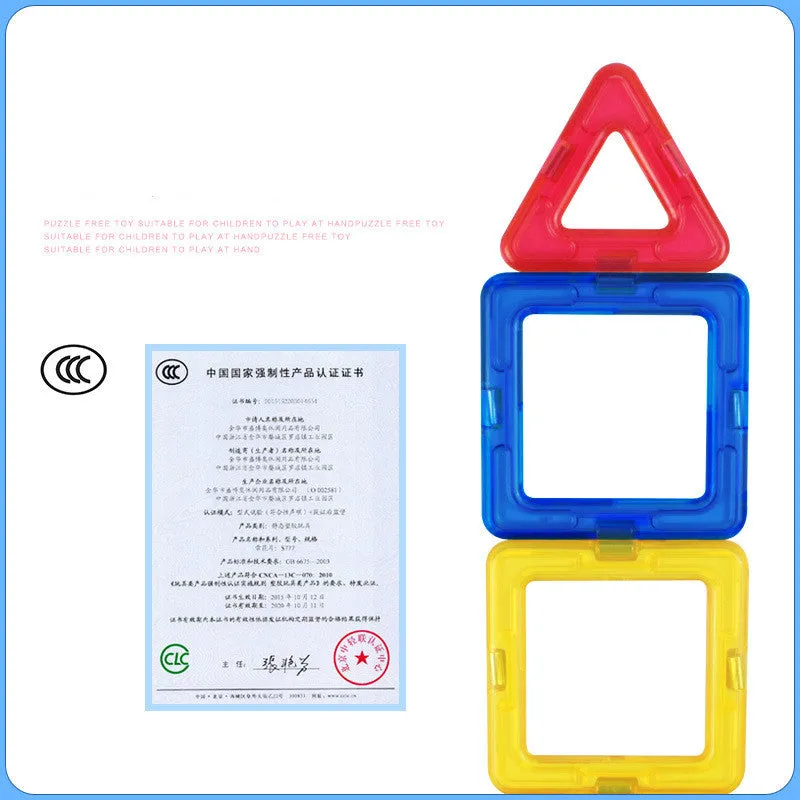 Magnetic piece building block set