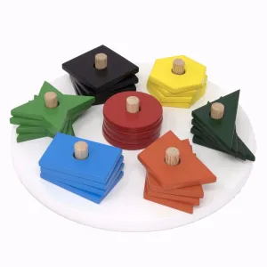 Multishape Stacking and Sorting Board - 07 Shapes