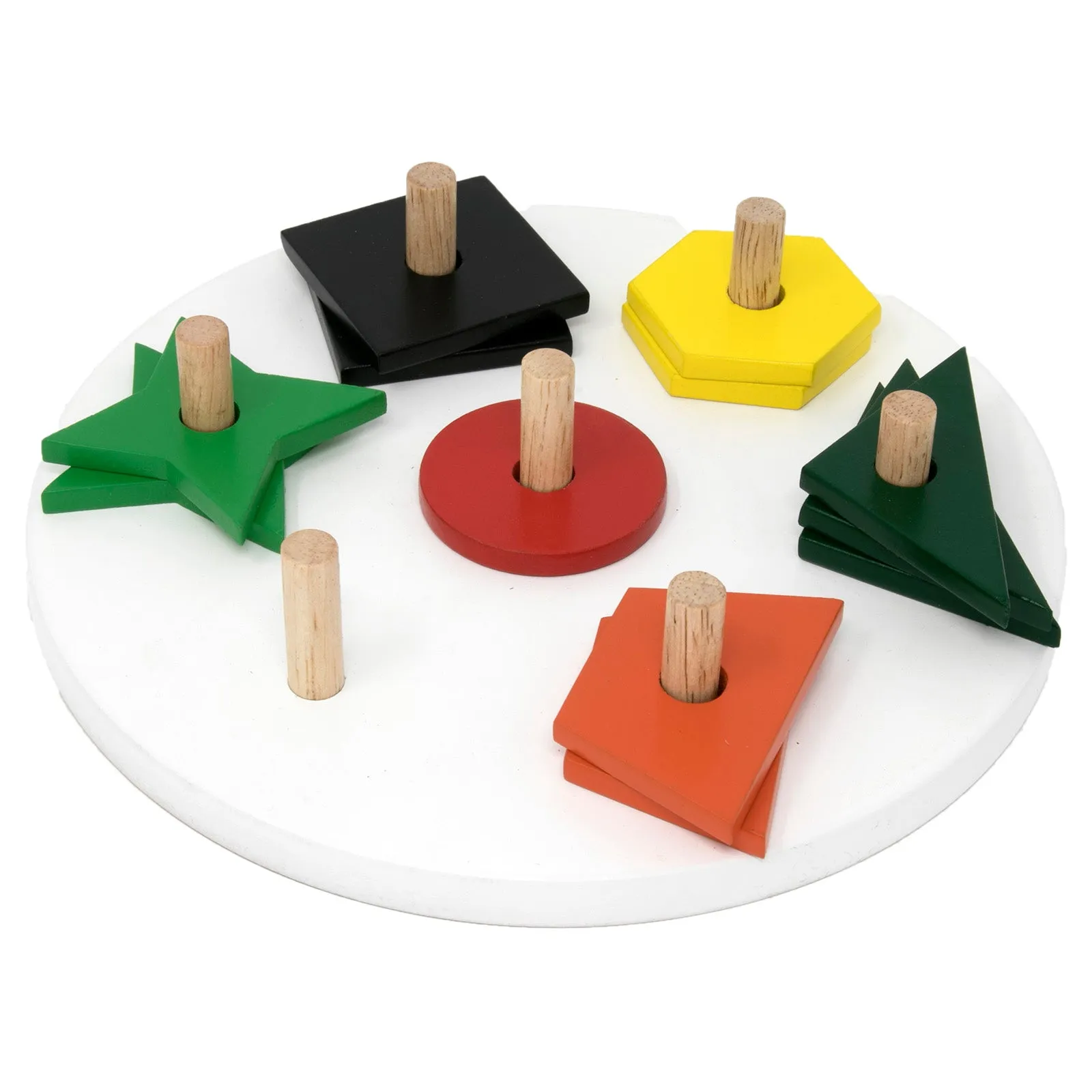 Multishape Stacking and Sorting Board - 07 Shapes