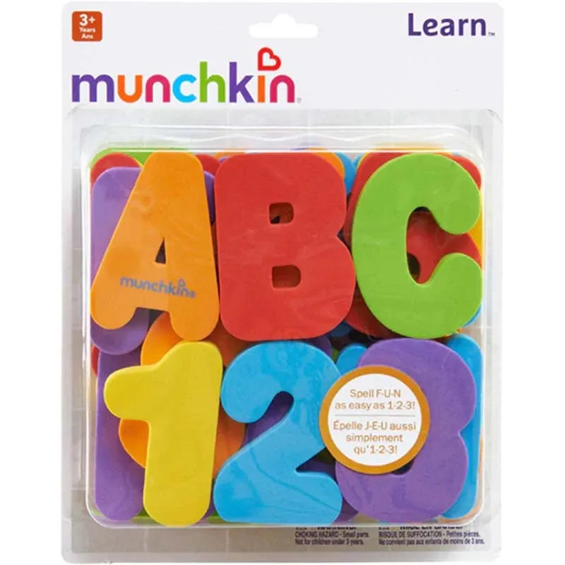 Munchkin Learn Bath Letters & Numbers - Brights