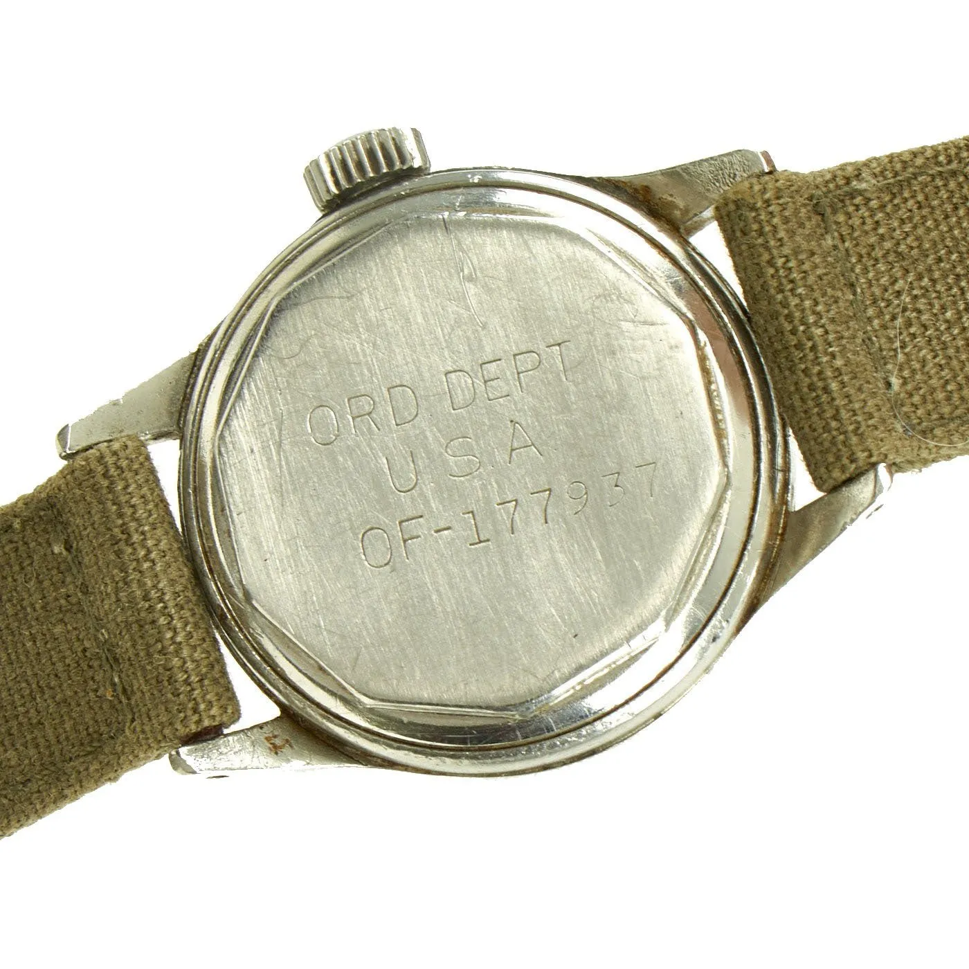 Original U.S. WWII Later-War Army 17-Jewel Officer Wrist Watch by Waltham - Fully Functional