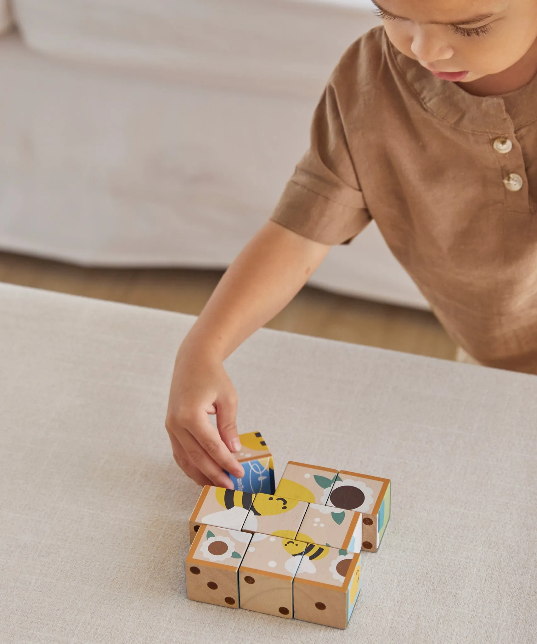 PlanToys Animal Puzzle Cubes