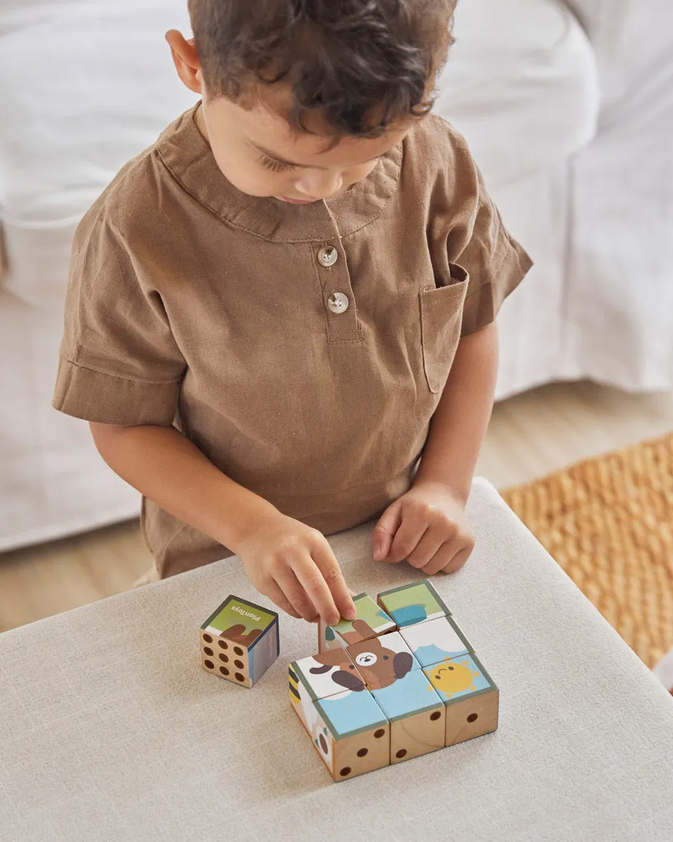 PlanToys Animal Puzzle Cubes