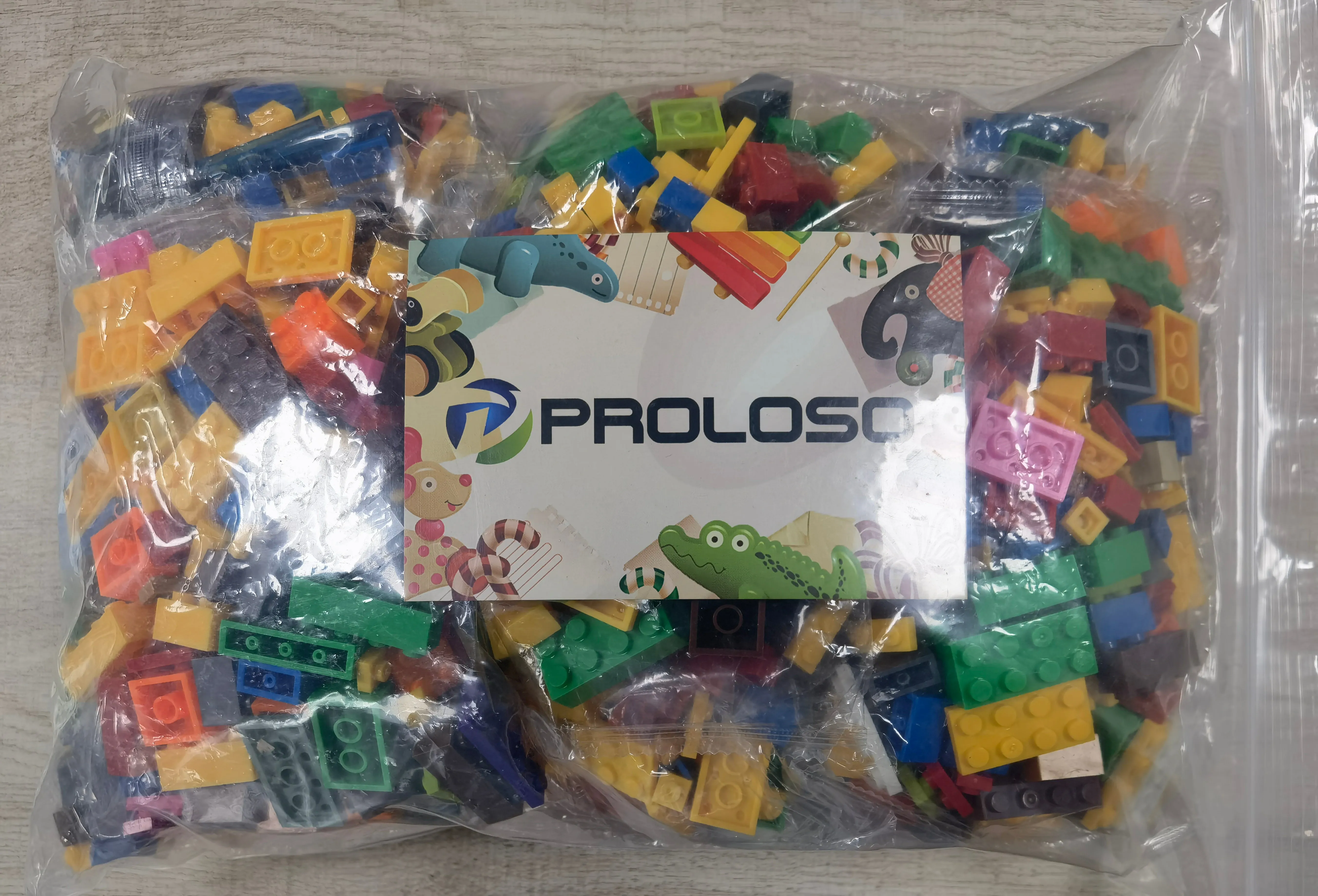 PROLOSO 1500 Piece Building Blocks Bulk 12 Shapes Colorful Educational Mass Pack