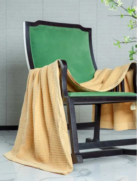 RIC YELLOW LUXURY  WOOL & KNIT CASHMERE  BLANKET AND THROWS- ANGIE'S HOMES