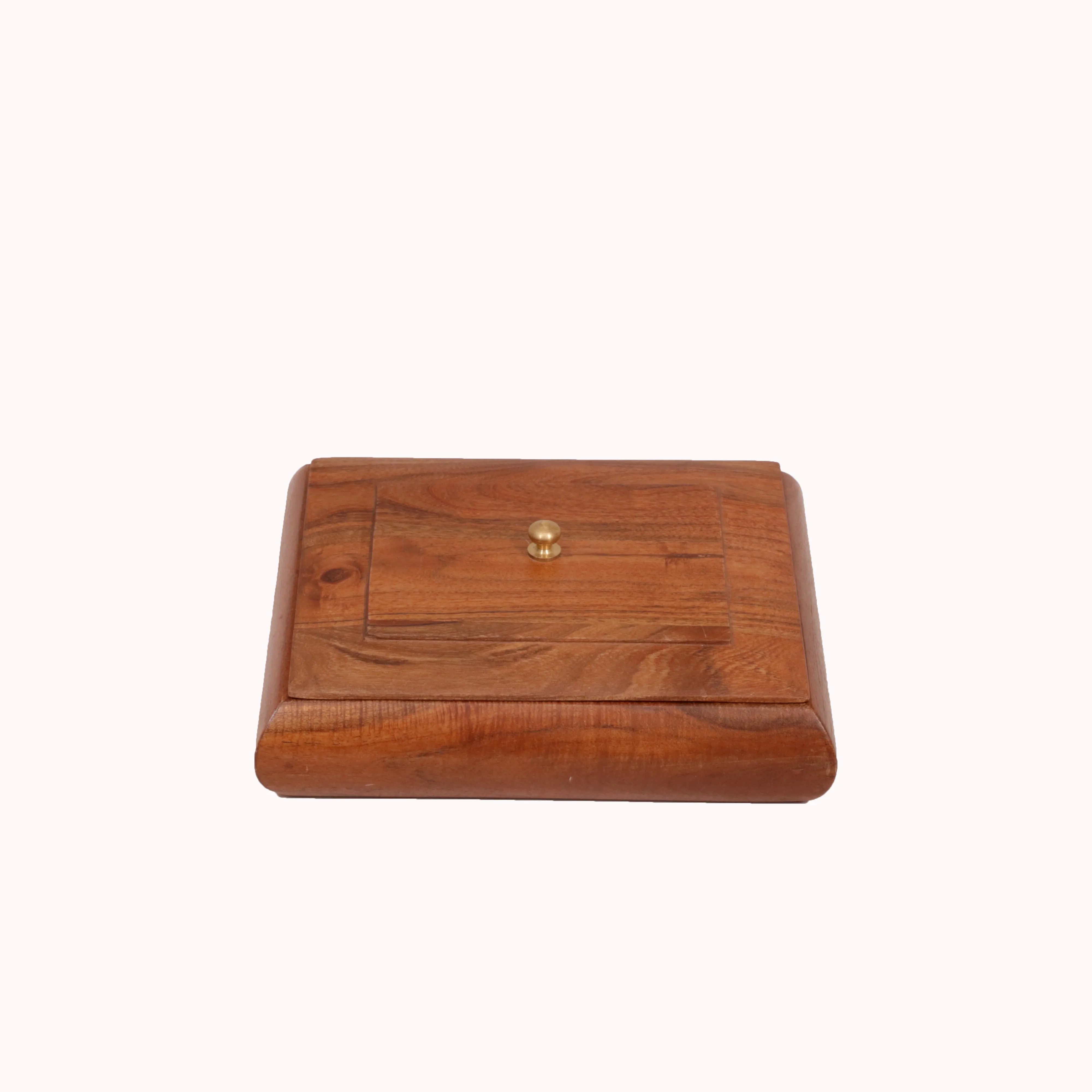 Rounded Sides Wooden Box