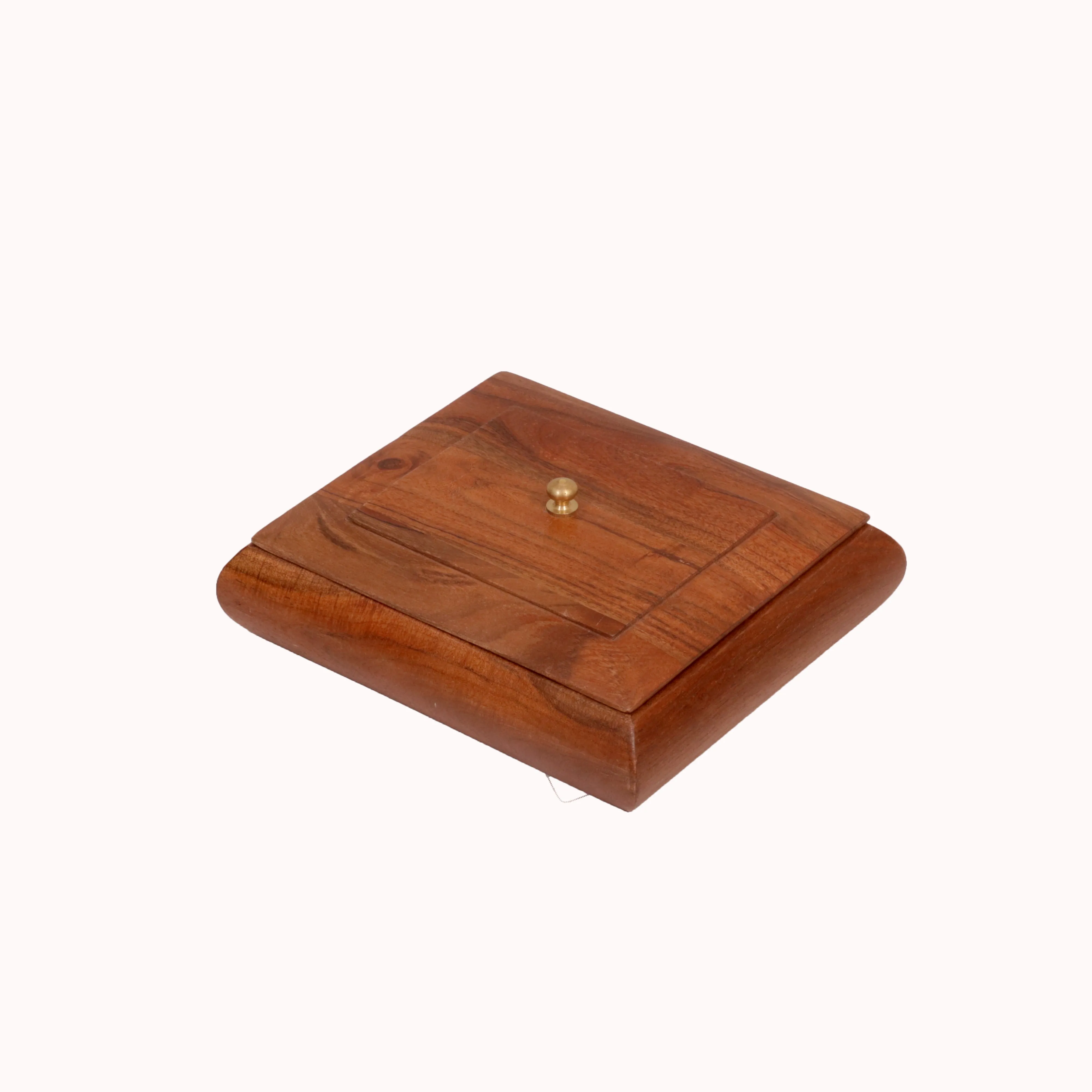 Rounded Sides Wooden Box