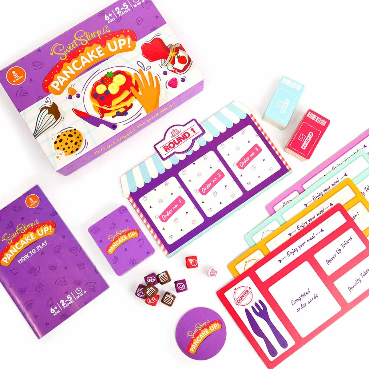 Shumee Sweet-Slurrp Pancake Up- Board Game