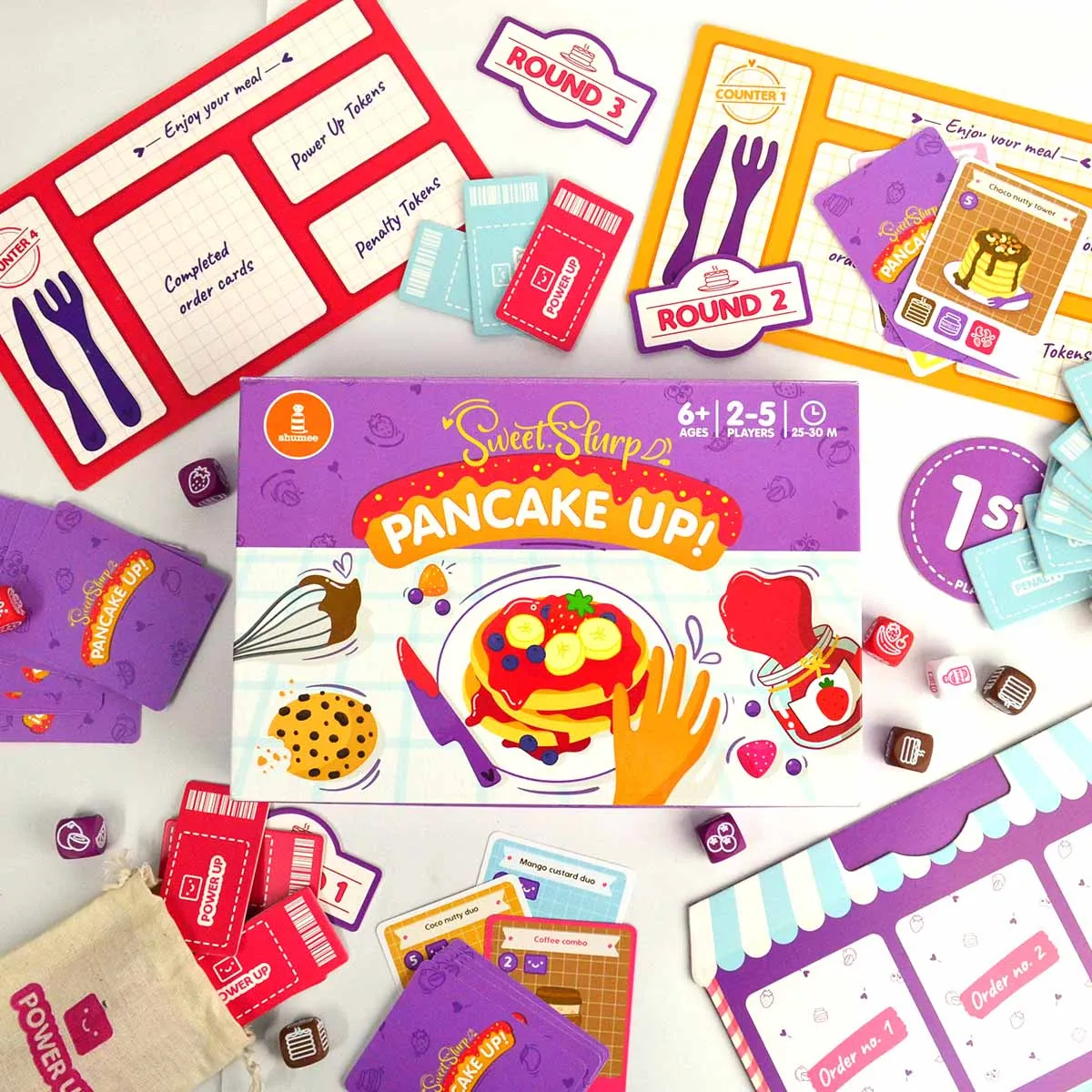 Shumee Sweet-Slurrp Pancake Up- Board Game