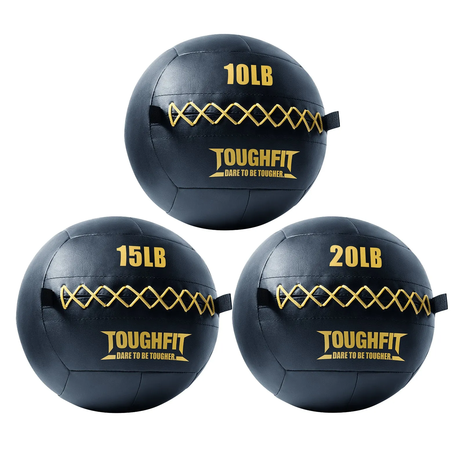 ToughFit Soft Leather Medicine Wall Ball