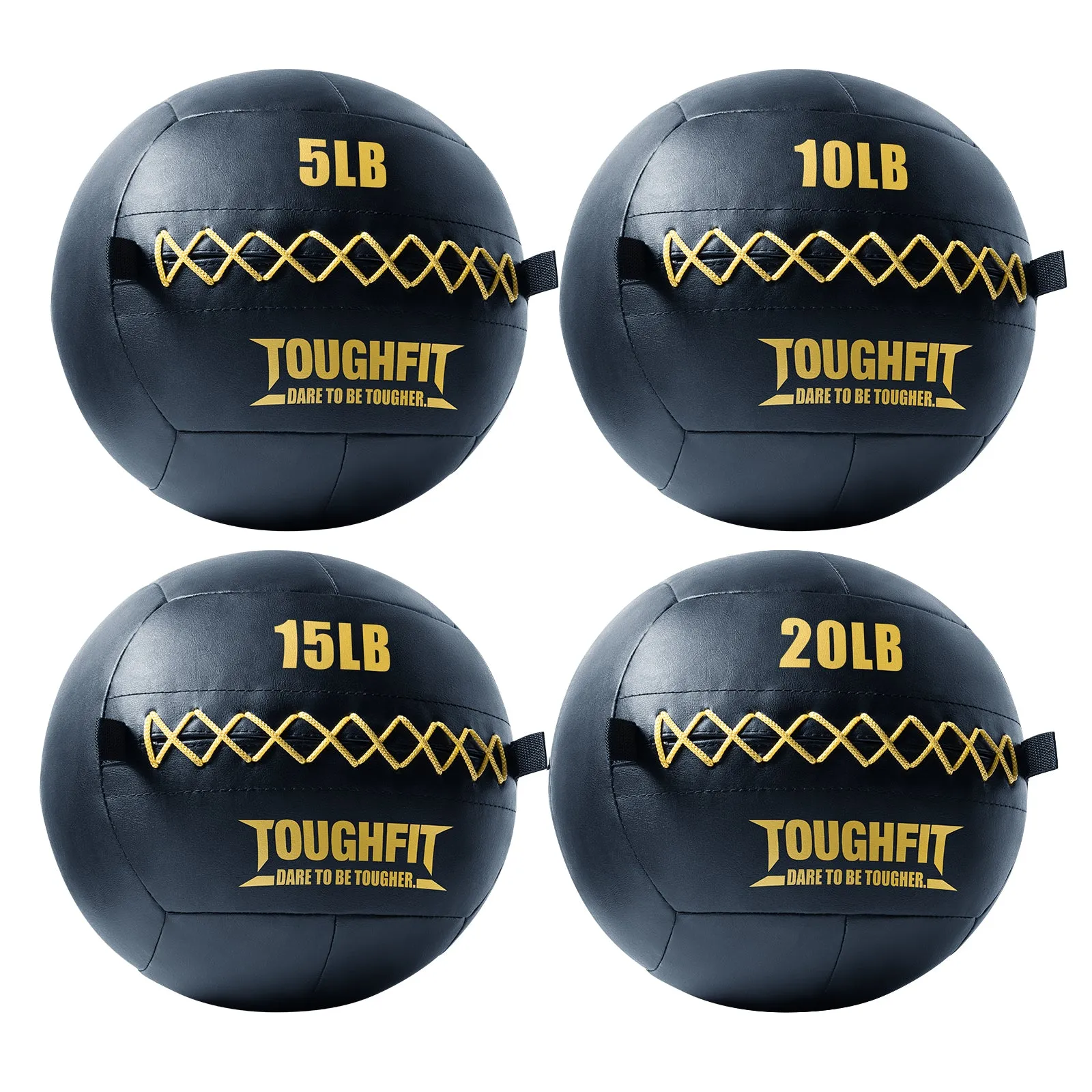 ToughFit Soft Leather Medicine Wall Ball