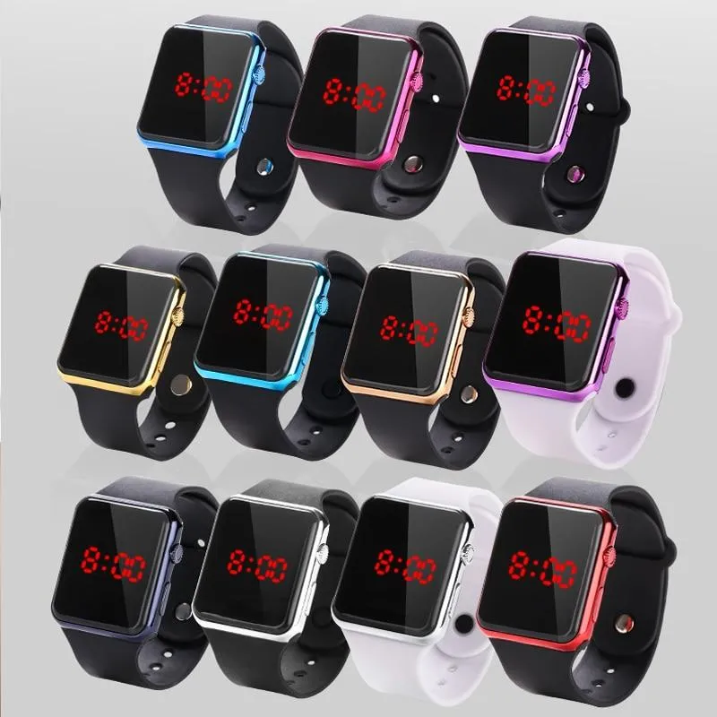 Unisex LED Digital Sport Silicone Military Wrist Watches