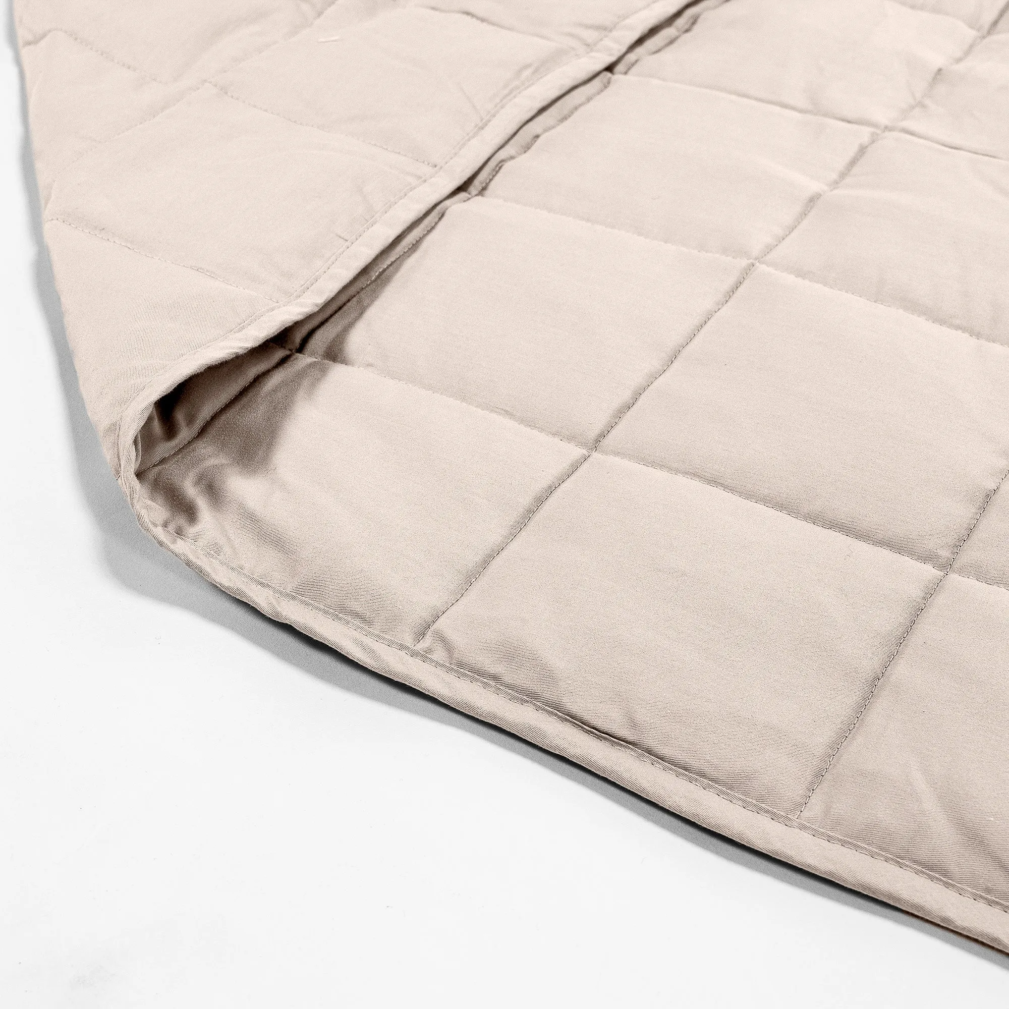 Weighted Blanket for Adults - Cotton Cream / Mink